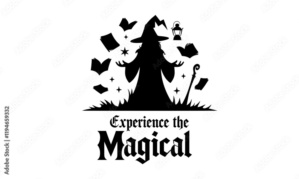 Obraz premium Halloween Magical vector clipart icon Graphic Design
