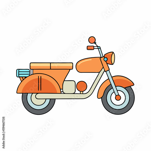 vintage motorcycle illustration
