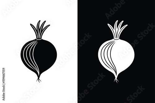 Turnip icon vector on White Background ,Vector Art Illustration on white background.