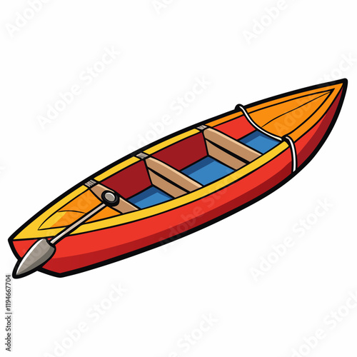 canoe vector