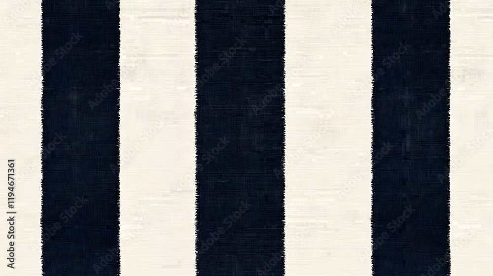 Fototapeta premium 59. A classic striped pattern with wide navy blue and white stripes