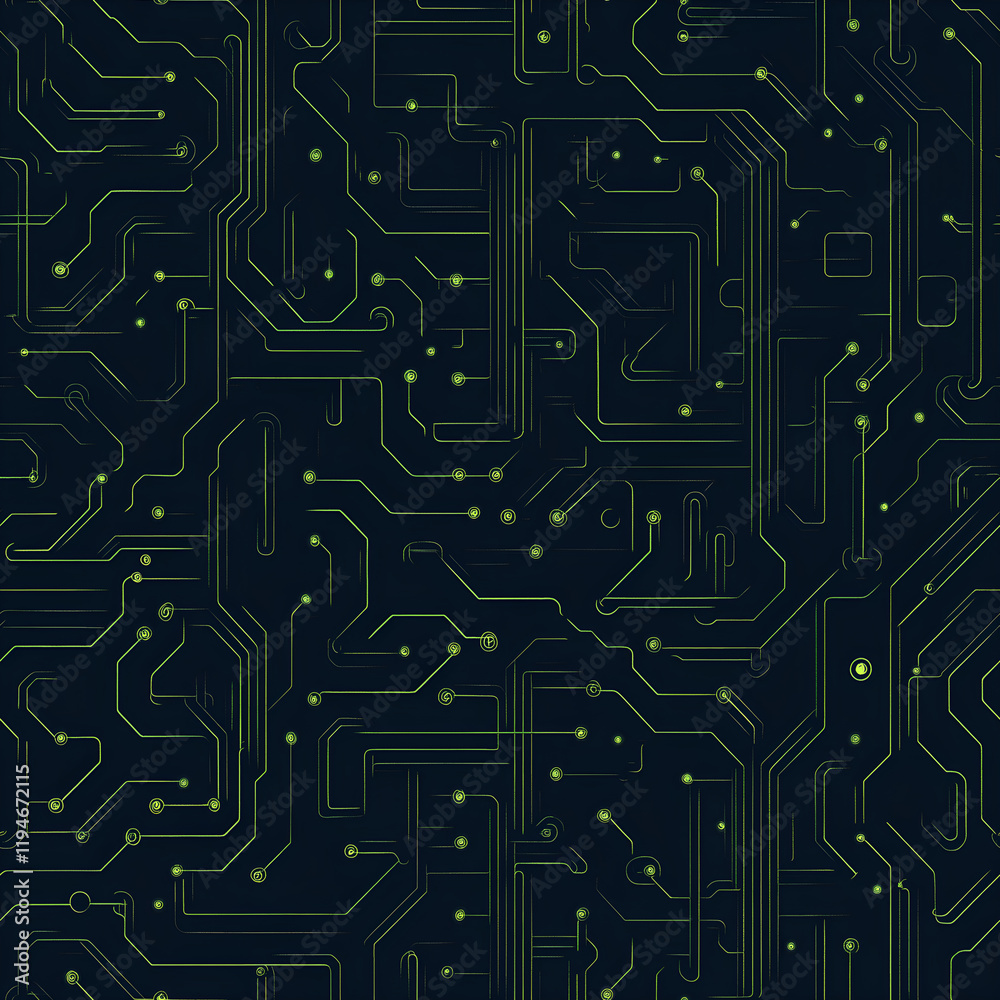 Retro circuit board maze pattern Repeating Pattern Tile Retro circuit board maze pattern Repeating Pattern Tile