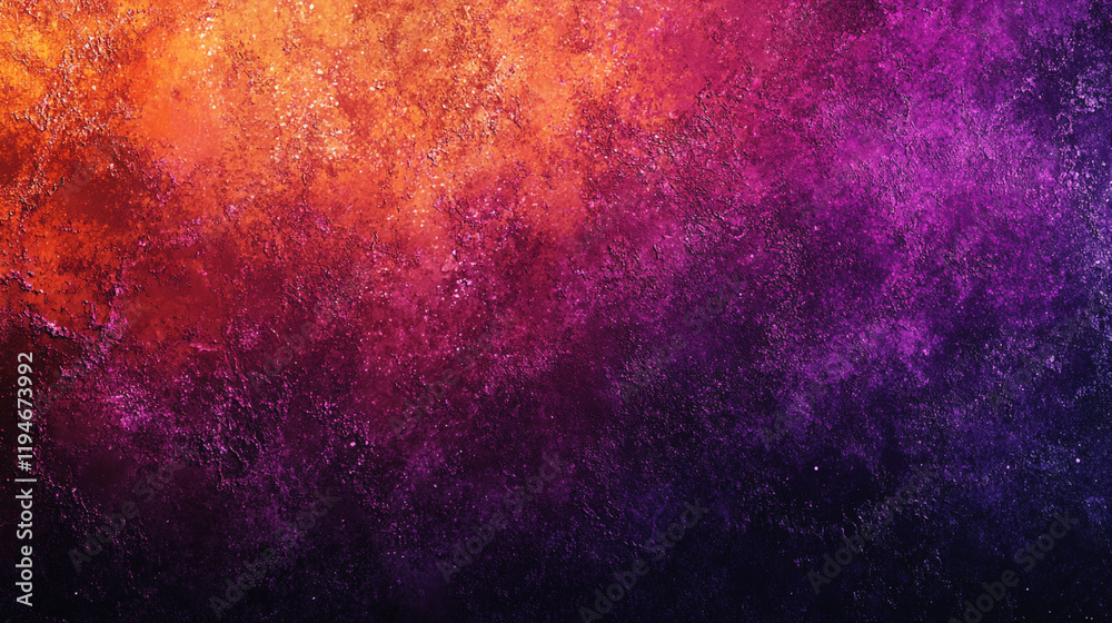 Fototapeta premium Vibrant abstract background with fiery orange and deep purple hues in a textured design