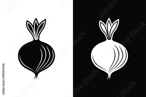 Radish icon vector on White Background ,Vector Art Illustration on white background.