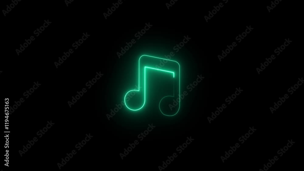 Neon cyan color music icon background animation. sheet music song animation music. Neon music icon animation video. neon musical note icons. Neon cyan color music icon background animation. sheet music song animation music. Neon music icon animation video. neon musical note icons.