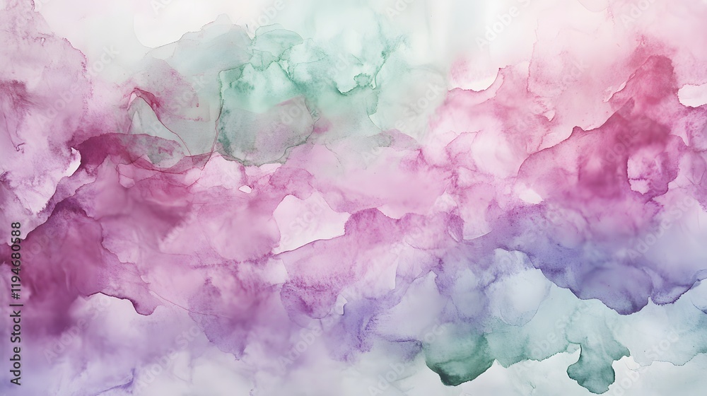 Fototapeta premium Abstract Watercolor Painting Pastel Hues Blend