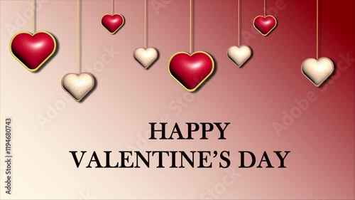 Valentine's Day animation video with 