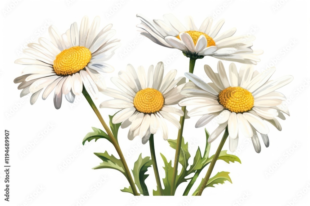 Fototapeta premium Daisy flower plant white.