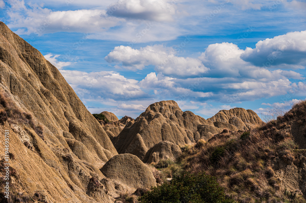 Obraz premium badlands sceneries inside the badlands national park, Matera province, italy