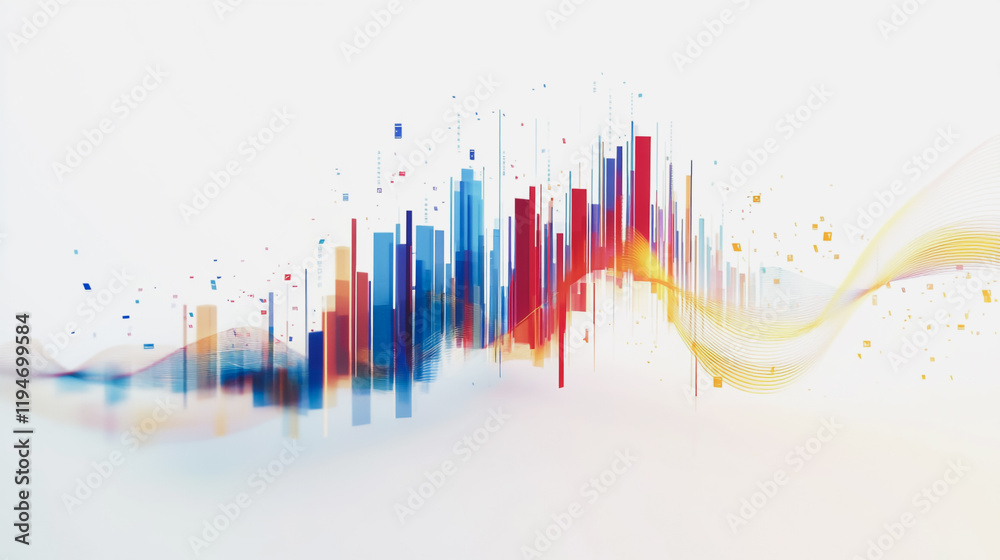 Abstract white background with Colorful charts and graphs with statistics to innovative analyze business potential and forecast future development of companies growth. Abstract white background with Colorful charts and graphs with statistics to innovative analyze business potential and forecast future development of companies growth.