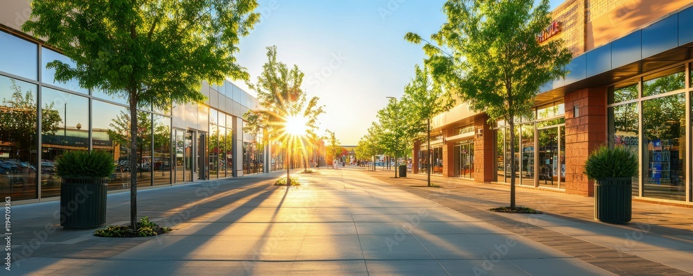 Obraz premium Walmart storefront in a bright sunny setting, retail shopping concept, inviting outdoor vibe.