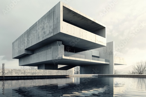 Modern Geometric Architectural Mockups for Unique Design Showcases photo
