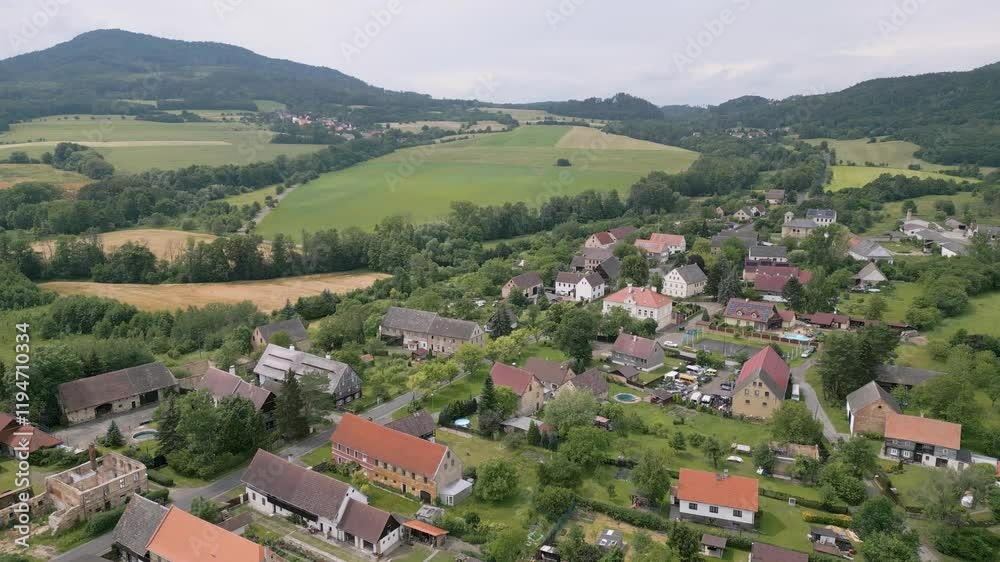 Sudety sudetenland forest mountain region, Czechia, aerial drone 4K Sudety sudetenland forest mountain region, Czechia, aerial drone 4K
