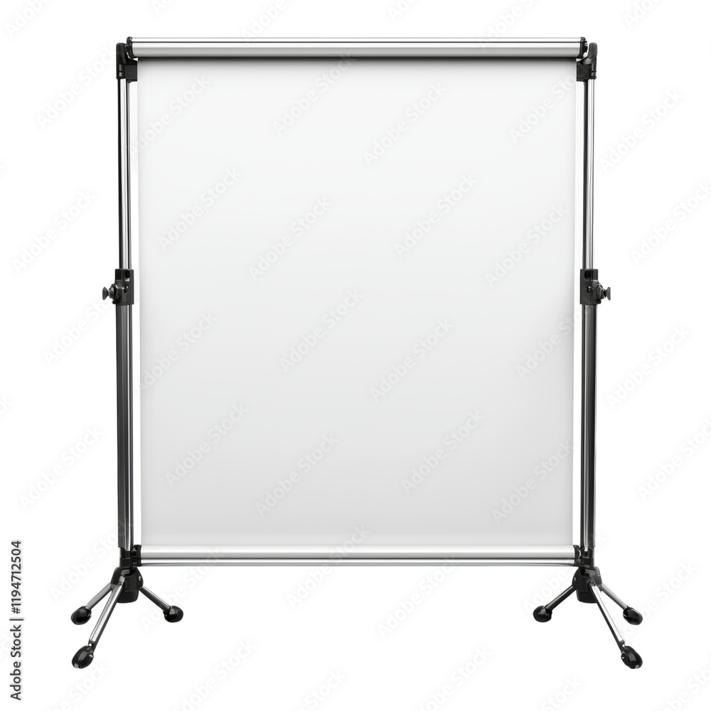 Blank Roll-up Banner for Display or Presentation Use Isolated on transparent background Blank Roll-up Banner for Display or Presentation Use Isolated on transparent background