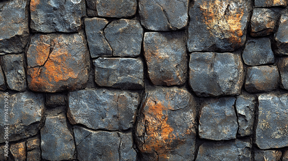 Dark Charcoal Stone Texture Ideal for Modern Industrial Design Projects and Backgrounds