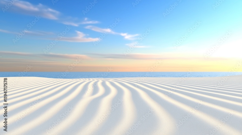 Fototapeta premium Serene Beach Sunset