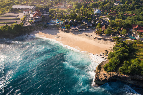 Fototapeta Naklejka Na Ścianę i Meble -  Bali, Indonesia tropical beach vacation background