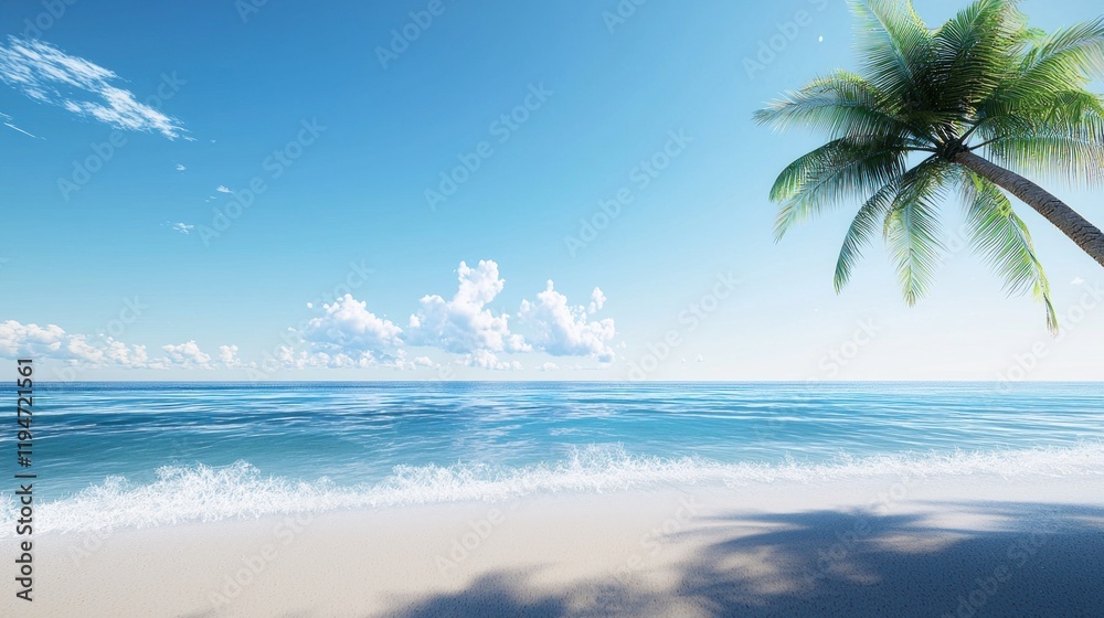 Tranquil Tropical Beach Scene Tranquil Tropical Beach Scene