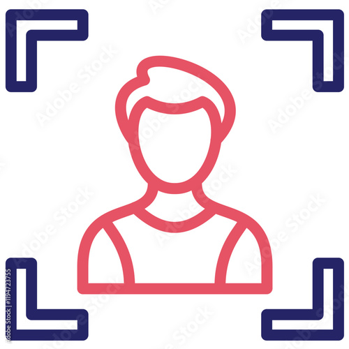 Camera Shot vector icon illustration of Filmmaking iconset.