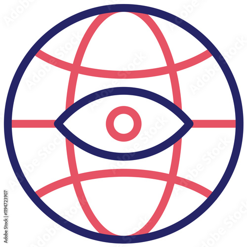 Worldview vector icon illustration of Lifestyles iconset.
