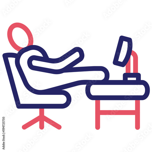 Lazy vector icon illustration of Lifestyles iconset.
