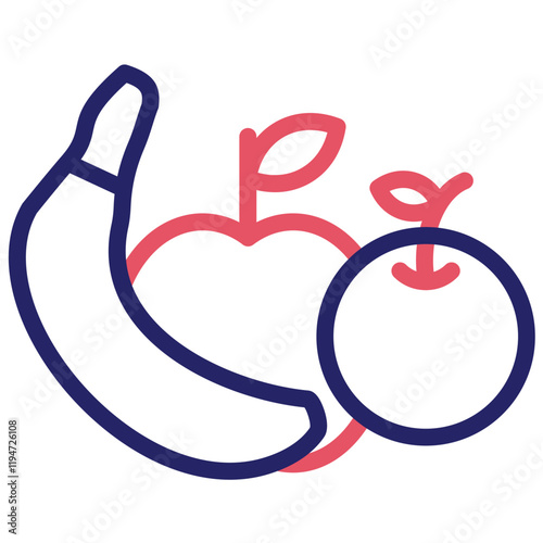 Fruit vector icon illustration of Lifestyles iconset.