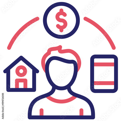 Expectation vector icon illustration of Lifestyles iconset.