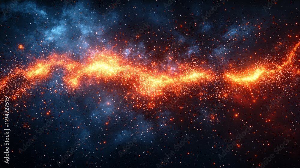 Cosmic fire stream, nebula background, space fantasy, design element Cosmic fire stream, nebula background, space fantasy, design element