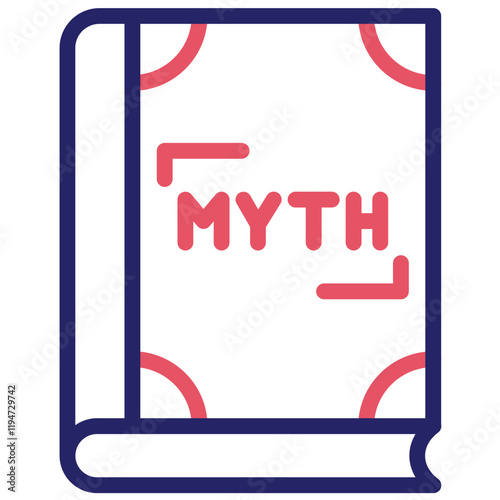Literary Mythology vector icon illustration of Literature iconset.