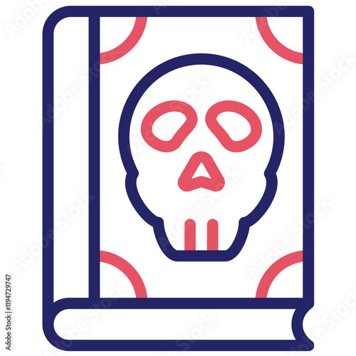 Literary Horror vector icon illustration of Literature iconset.