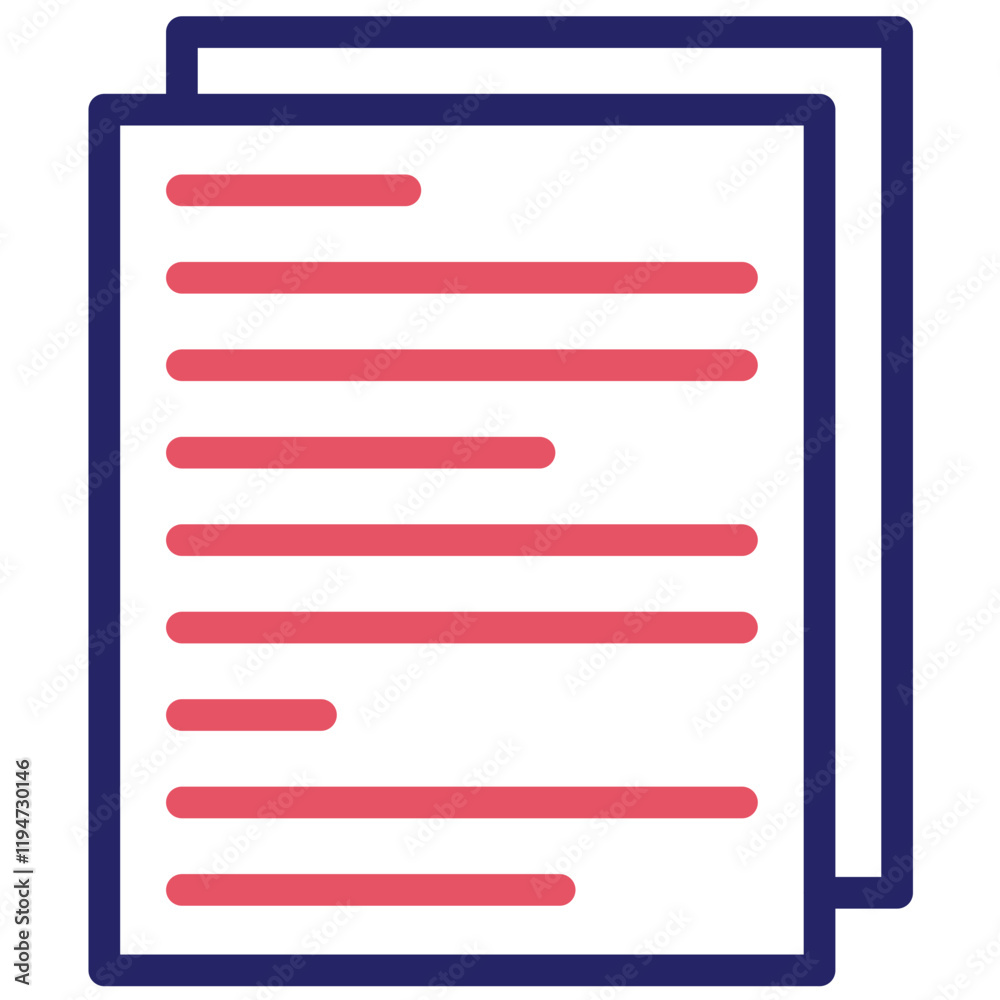 Essay vector icon illustration of Literature iconset. Essay vector icon illustration of Literature iconset.