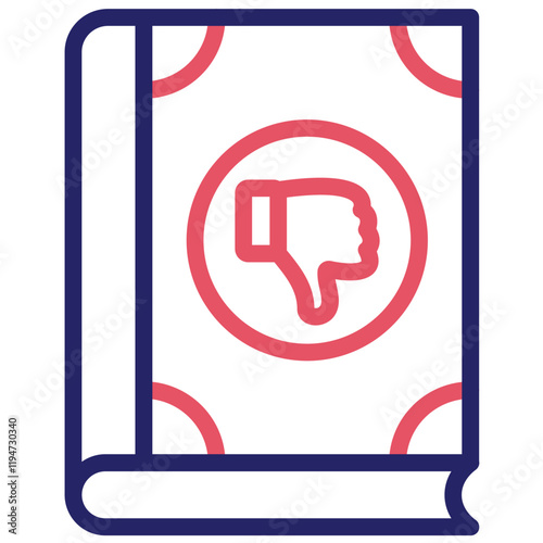 Criticism vector icon illustration of Literature iconset.
