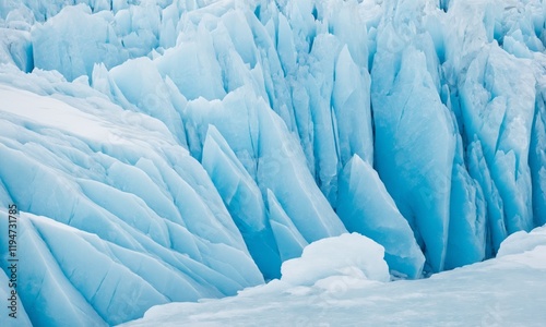 Wallpaper Mural Glacier surface shows layered ice formations Torontodigital.ca