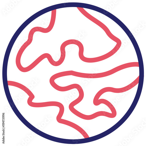 Earth vector icon illustration of Protesting and Civil Disobedience iconset.
