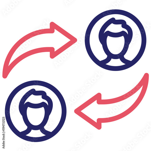 Change vector icon illustration of Protesting and Civil Disobedience iconset.