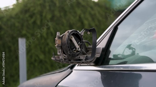 Car crash wreck broken window glass damage insurance