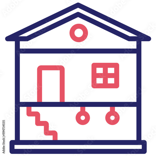 Basement vector icon illustration of Home Improvements iconset.