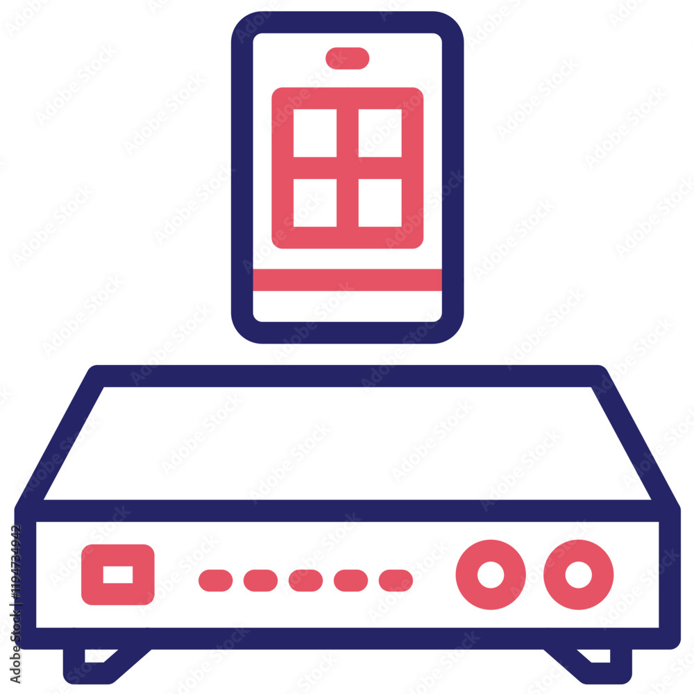 DVR vector icon illustration of Mobile UI & UX iconset. DVR vector icon illustration of Mobile UI & UX iconset.