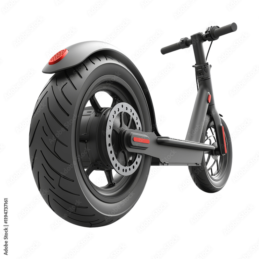Sleek Electric Scooter with Modern Design Isolated on transparent background Sleek Electric Scooter with Modern Design Isolated on transparent background