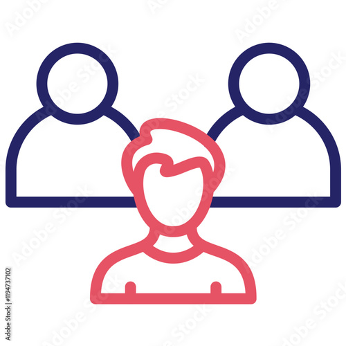 Candidate vector icon illustration of Human Resource iconset.