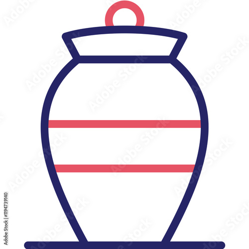 Cremation vector icon illustration of Funeral iconset.