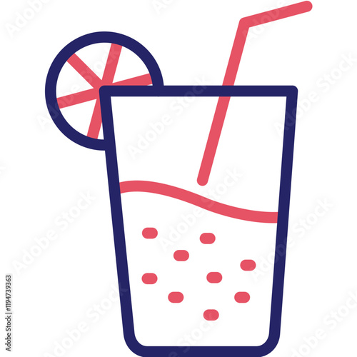 Lemonade vector icon illustration of Party and Celebration iconset.