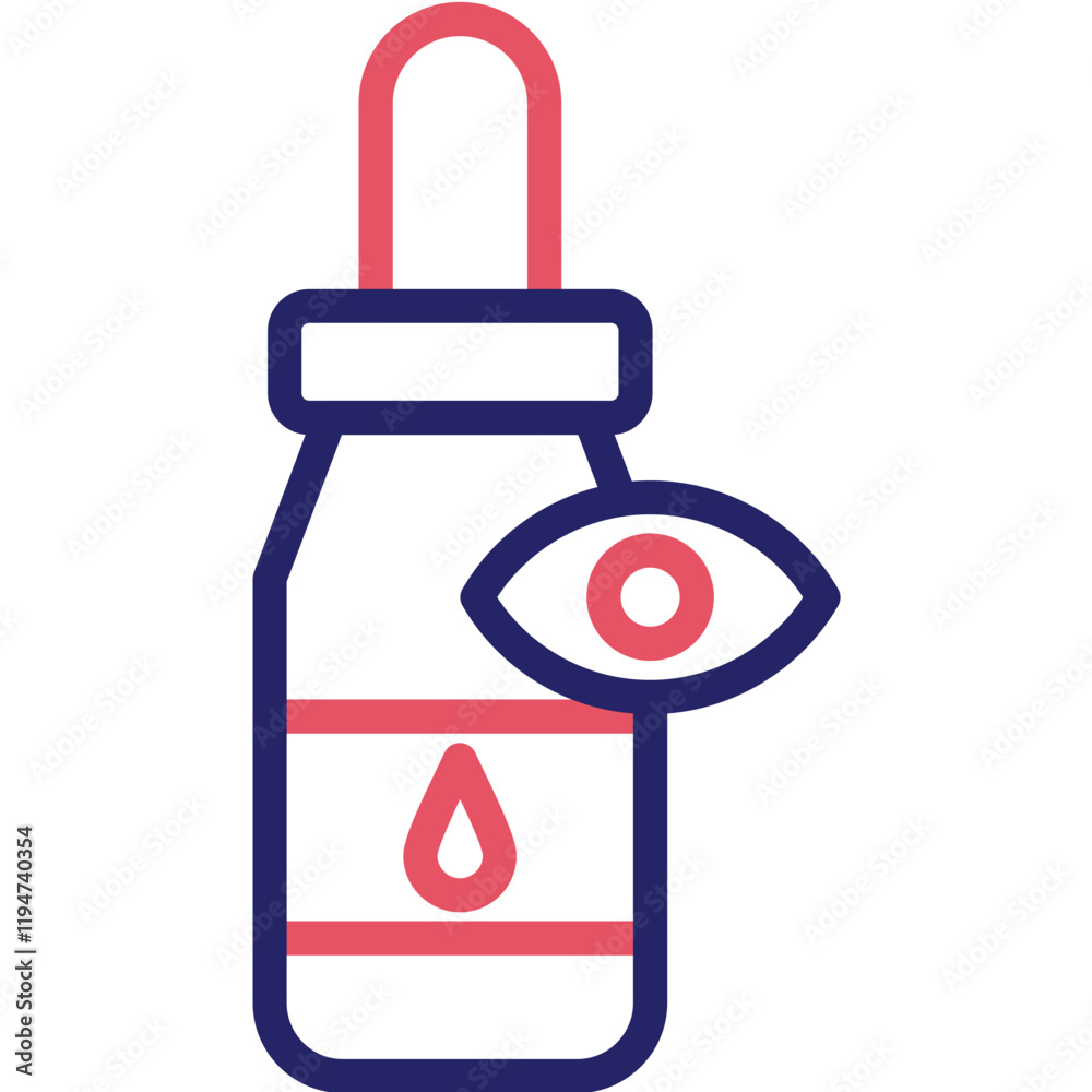 Eye Dropper vector icon illustration of Pharmacy iconset.