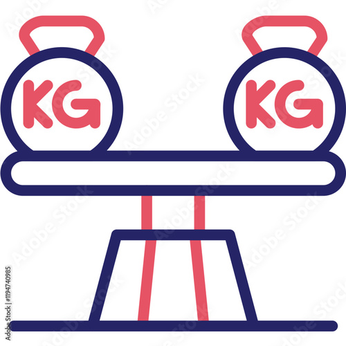 Konstfotografi Balance vector icon illustration of Pilates iconset.
