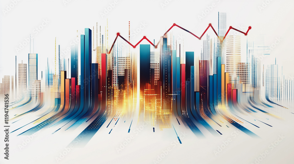 Abstract white background with Colorful charts and graphs with statistics to innovative analyze business potential and forecast future development of companies growth. Abstract white background with Colorful charts and graphs with statistics to innovative analyze business potential and forecast future development of companies growth.