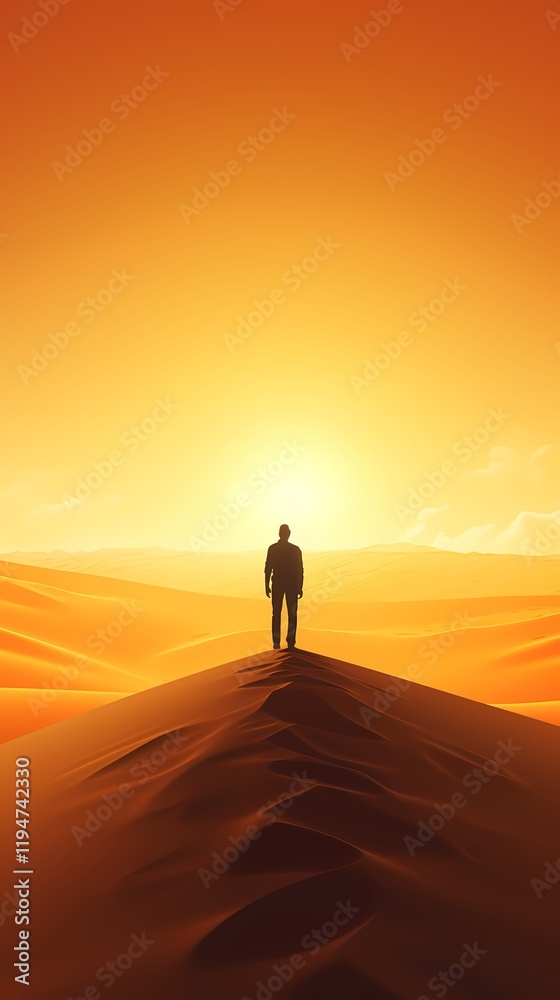 digital technology yellow orange sand dune landscape poster background digital technology yellow orange sand dune landscape poster background