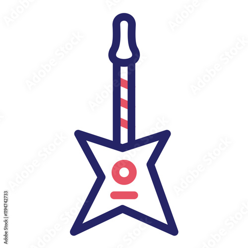 Guitar vector icon illustration of Festa Junina iconset.