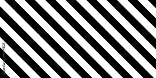 Warning tape in white black diagonal stripes line, caution hazard danger road, attention safety stripe warning, warn stop seamless line, stretched caution line