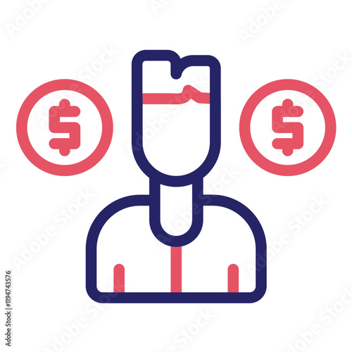 Dirty Contract vector icon illustration of Corruption iconset.