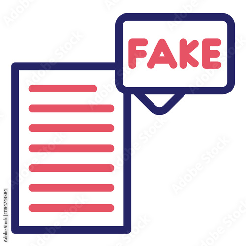 Fake Evidence vector icon illustration of Corruption iconset.
